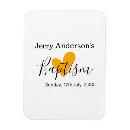 Catholic baptism kids modern simple QR minimal Magnet