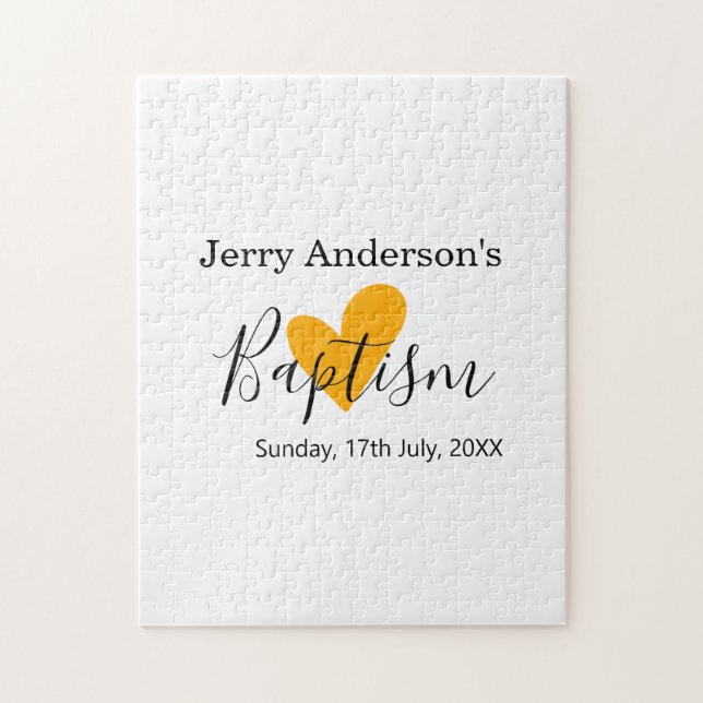 Catholic baptism kids modern simple QR minimal Pussel (Vertikal)