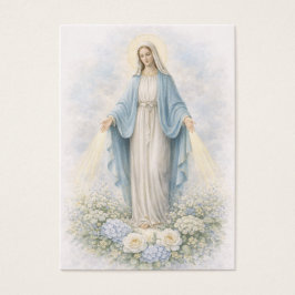 Catholic Funeral Blessed Mother Remembrance, Visitkort