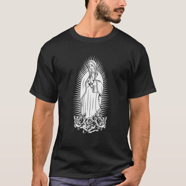 Catholic Saint Christian Virgin Mary Our Lady Of G T Shirt (Framsida)