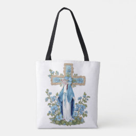 Catholic Virgin Mary Ave Maria på latin Tygkasse