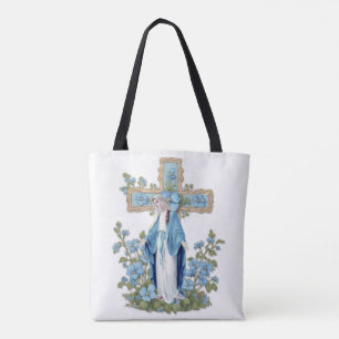 Catholic Virgin Mary Ave Maria på latin Tygkasse