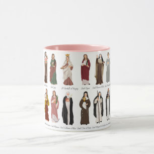 Catholic Women Saint Coffee Mugg, 11 oz Mugg