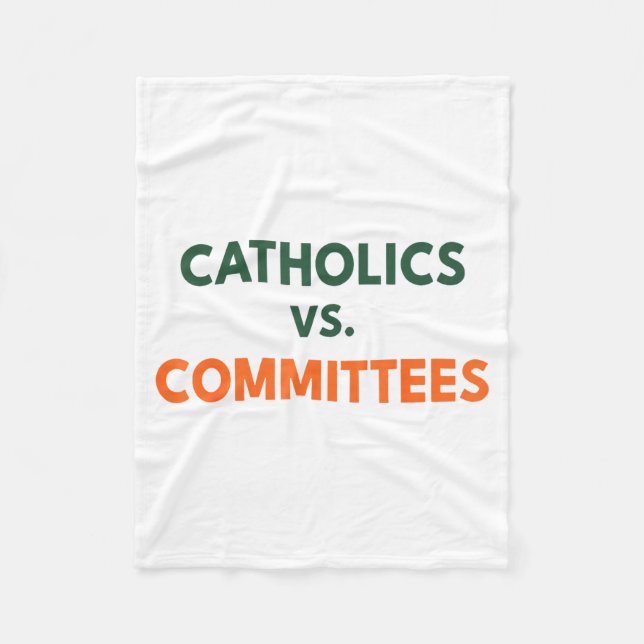 Catholics Vs Committees  Fleecefilt (Framsidan)