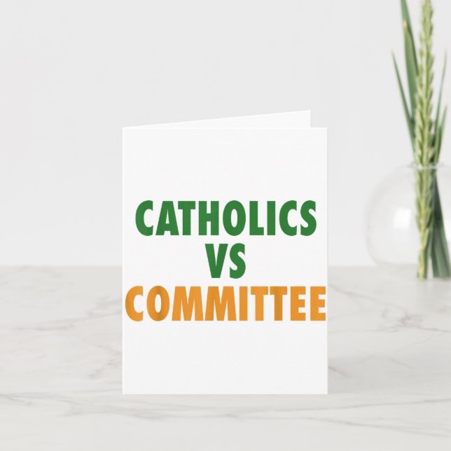 Catholics Vs Committees  Kort (Framsida)