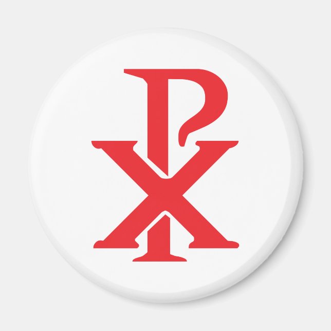 Catholik Chi Rho Magnet (Framsidan)
