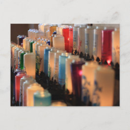 Catholik Prayer Candles Vykort