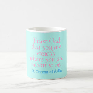 Catholik Saint Quote Kaffemugg