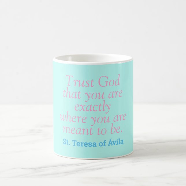 Catholik Saint Quote Kaffemugg (Center)