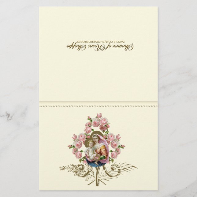 Catholik Virgin Mary Andlig Communion Prayer (Framsida)