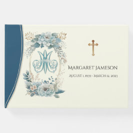 Catholik Virgin Mary Funeral Memorial Guest Bok