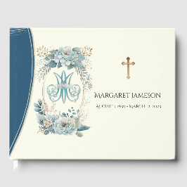 Catholik Virgin Mary Funeral Memorial Guest Bok