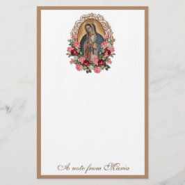 Catholik Virgin Mary Guadalupe Ro Brevpapper