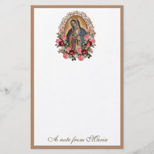 Catholik Virgin Mary Guadalupe Ro Brevpapper
