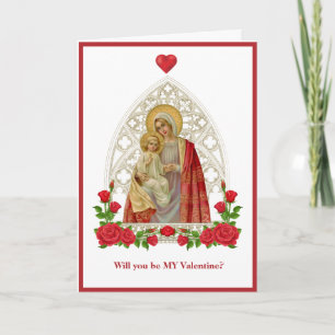 Catholik Virgin Mary Jesus Religiösa Ro Kort