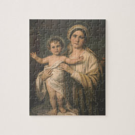 Catholik Virgin Mor Mary Jesus Religiösa Pussel