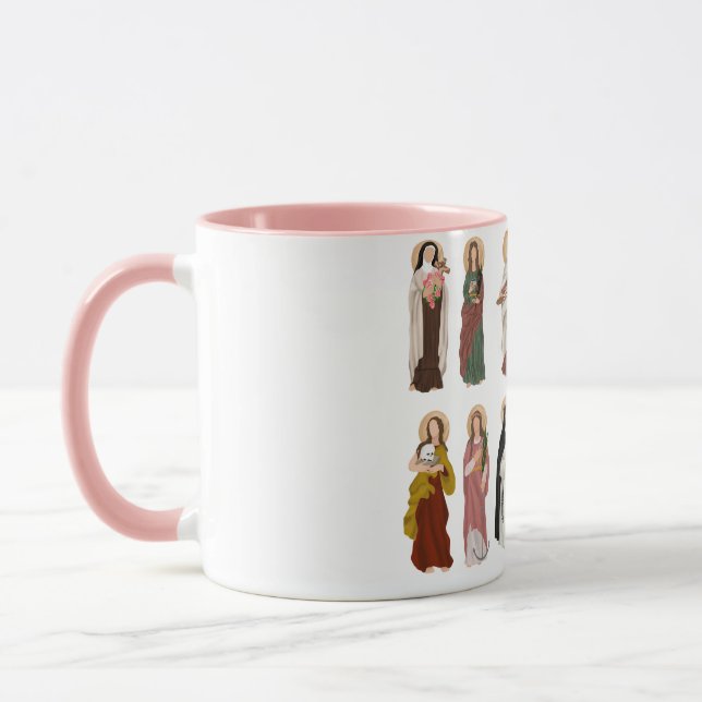 Catholik Women Saint Coffee Mugg, 11 oz Mugg (Vänster)