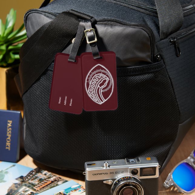 Catholique Blsed Virgin Mary, snöre Bagagebricka (Fram & Baksida)