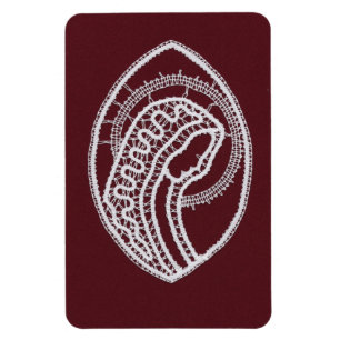 Catholique Blsed Virgin Mary, snöre Magnet