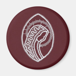 Catholique Blsed Virgin Mary, snöre Magnet