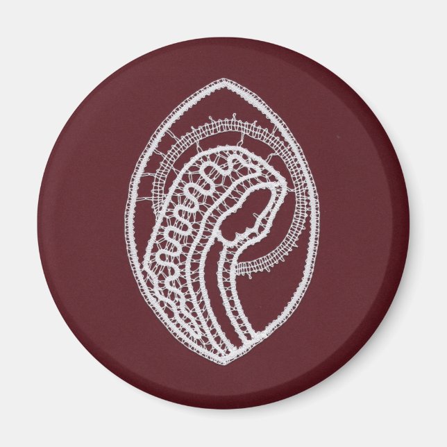 Catholique Blsed Virgin Mary, snöre Magnet (Framsidan)