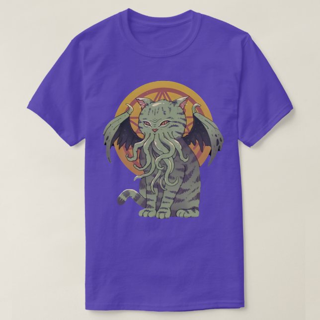 Cathulhu Cthulhu cat T Shirt (Design framsida)