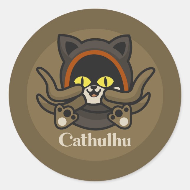 Cathulhu Runt Klistermärke (Framsida)