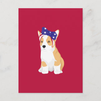 Cathy Den Patriotiska Amerikanska Fjärde Juli Corg Vykort