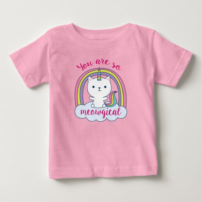 Caticorn | Baby T-Shirt (Framsida)