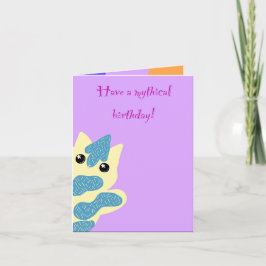 Caticorn Birthday card Kort