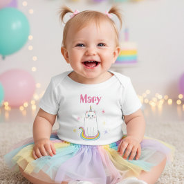 Caticorn Cat Meow-Gical baby namn T Shirt