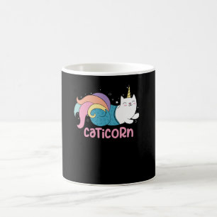 Caticorn Cute Unicorn Sjöjungfru Mix Kaffemugg