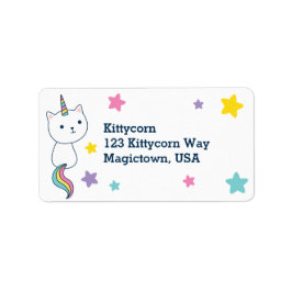 Caticorn | Etikett | Vit Adressetikett