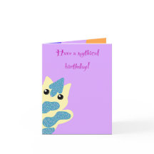 Caticorn Födelsedagskort