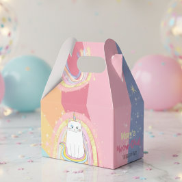 Caticorn Meow-Gical Birthday Gift Favor Box Presentaskar