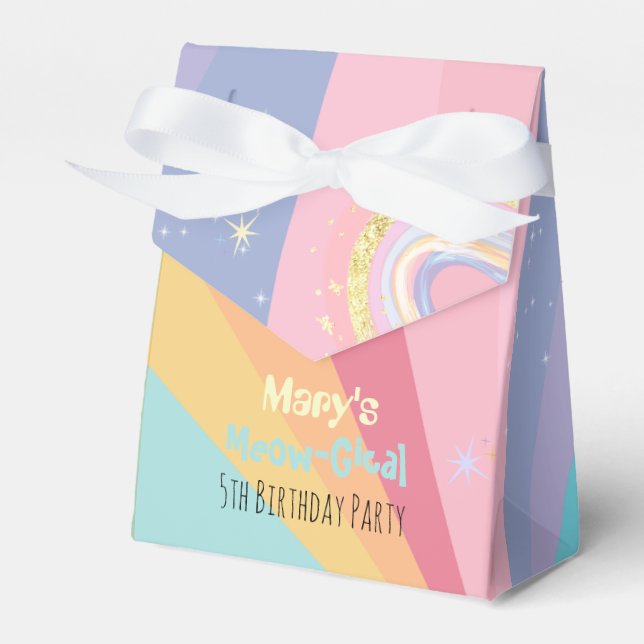 Caticorn Meow-Gical Birthday Gift Presentaskar (Framsidan Sidan)