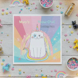 Caticorn Meow-Gical Birthday Pappersservett