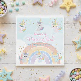 Caticorn Meow-Gical Birthday Pappersservett
