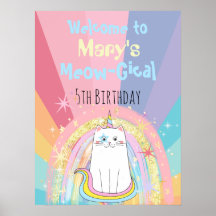 Caticorn Meow-Gical Birthday Välkommen
