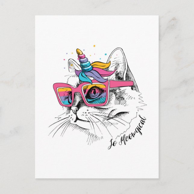 Caticorn | Så Meokulär Vykort (Framsida)