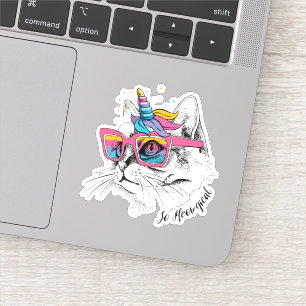Caticorn så Meowgical Klistermärken