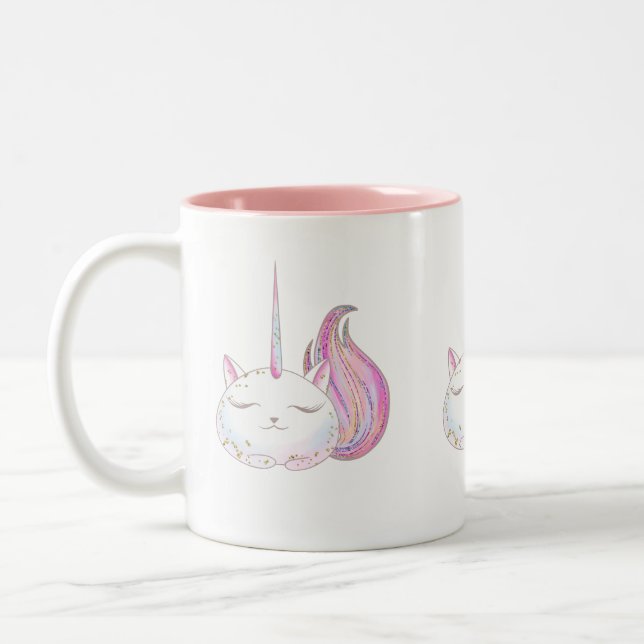 Caticorn Två-Tonad Mugg (Vänster)