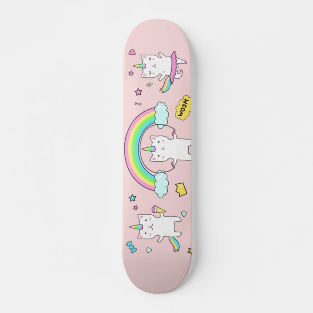 Caticorns Mini Skateboard Bräda 18,5 Cm (Framsida)