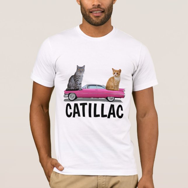 CATILLAC CAT CLASSIC CAR T-SHIRT (Framsida)