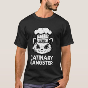 Catinary Gangster Katt Kock Rolig Matlagning Älska T Shirt