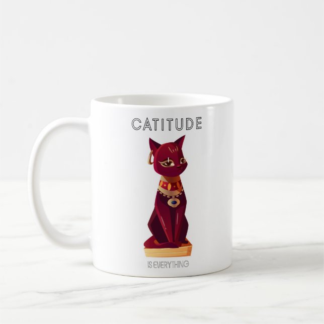 CATITUDE är allt Kaffemugg (Vänster)