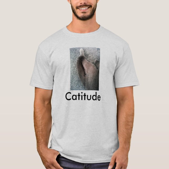 Catitude/ Cat pic Manar, T-shirt (Framsida)