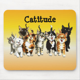 Catitude Cute Kattunge Mouse Pad Musmatta