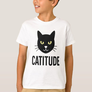 Catitude Funny Cat Ansikte Design - Perfekt för al T Shirt