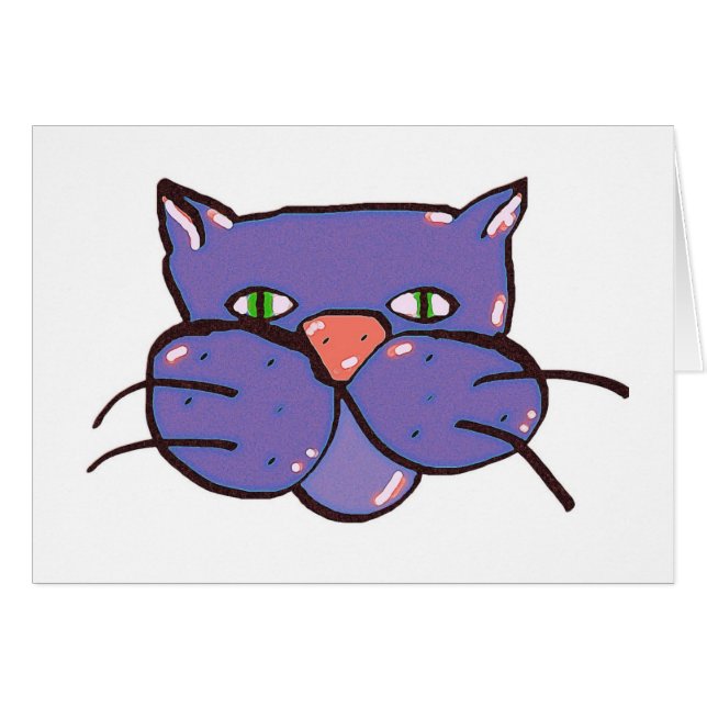 catitude hälsningskort (Framsidan Horizontal)